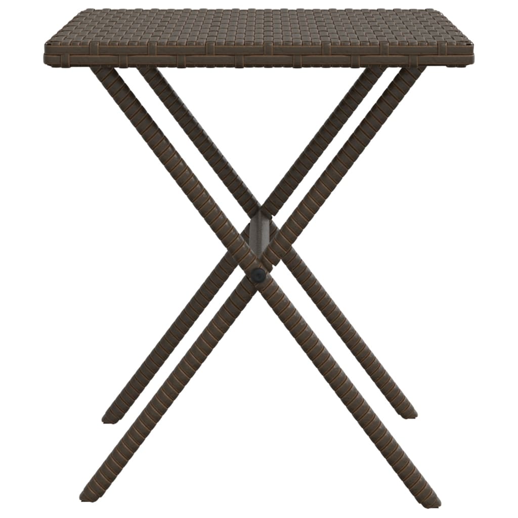 Ligstoelen 2 st met tafel poly rattan bruin is nu te koop bij PeponiXL, paradijselijk wonen!