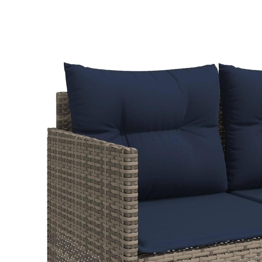 Ligbed met kussen poly rattan grijs is nu te koop bij PeponiXL, paradijselijk wonen!