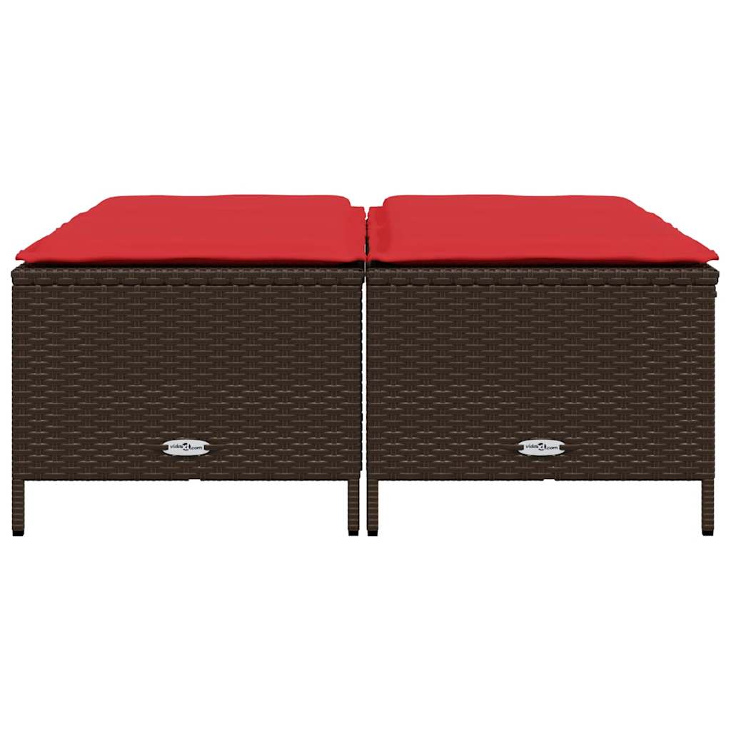 Tuinstoelen met kussens 4 stuks Bruin Poly Rotan is nu te koop bij PeponiXL, paradijselijk wonen!