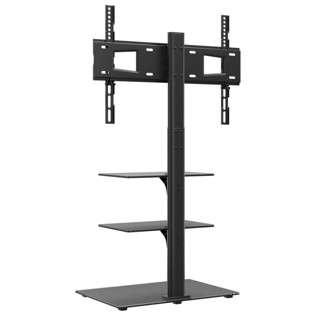 Tv-standaard hoekmodel 3-laags voor 32-65 inch zwart is nu te koop bij PeponiXL, paradijselijk wonen!