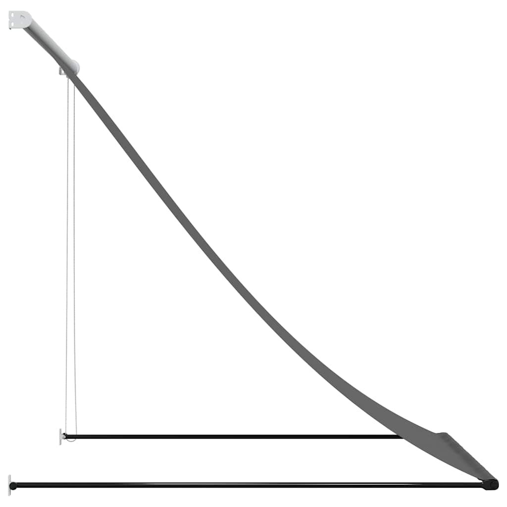 Luifel uittrekbaar 100x150 cm stof en staal antracietkleurig is nu te koop bij PeponiXL, paradijselijk wonen!