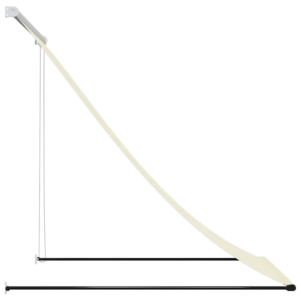 Luifel uittrekbaar 150x150 cm stof en staal crèmekleurig is nu te koop bij PeponiXL, paradijselijk wonen!