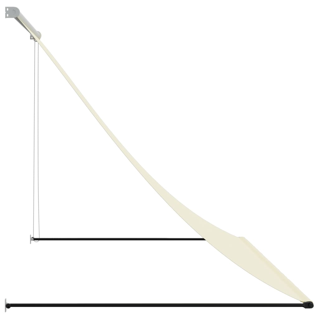 Luifel uittrekbaar 200x150 cm stof en staal crèmekleurig is nu te koop bij PeponiXL, paradijselijk wonen!