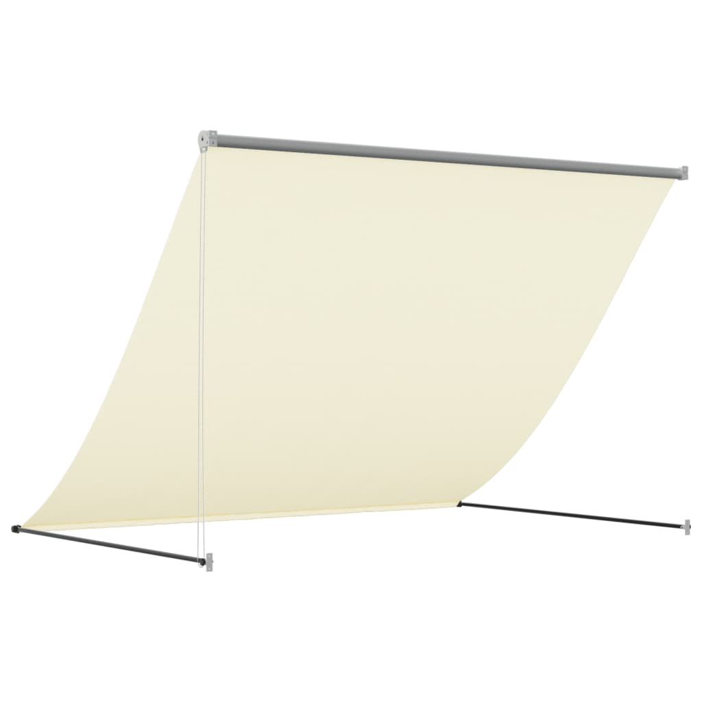 Luifel uittrekbaar 200x150 cm stof en staal crèmekleurig is nu te koop bij PeponiXL, paradijselijk wonen!
