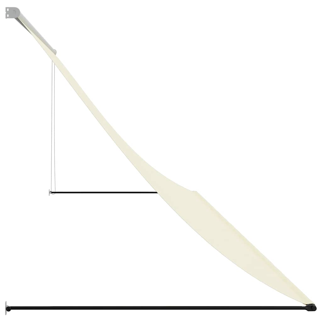 Luifel uittrekbaar 350x150 cm stof en staal crèmekleurig is nu te koop bij PeponiXL, paradijselijk wonen!