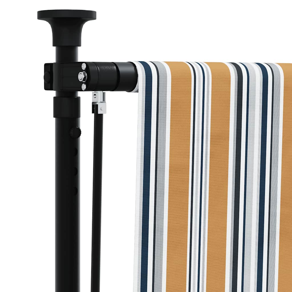 Rolgordijn voor buiten 100x270 cm stof en staal geel en wit is nu te koop bij PeponiXL, paradijselijk wonen!