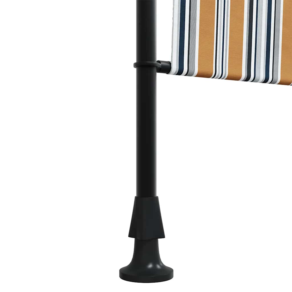 Rolgordijn voor buiten 100x270 cm stof en staal geel en wit is nu te koop bij PeponiXL, paradijselijk wonen!