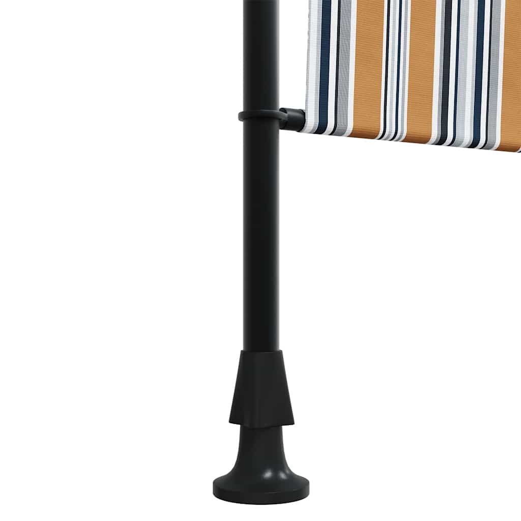 Rolgordijn voor buiten 200x270 cm stof en staal geel en wit is nu te koop bij PeponiXL, paradijselijk wonen!