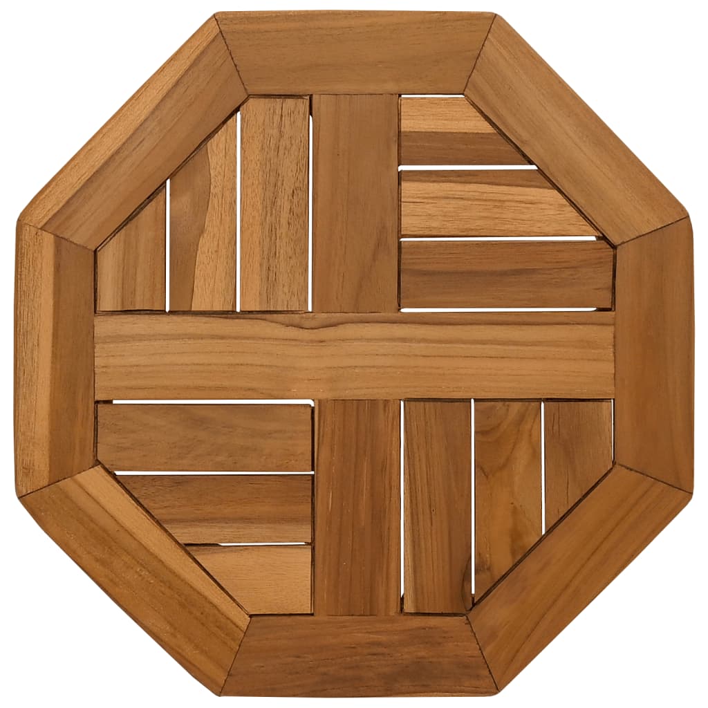 Tafelblad achthoekig 40x40x2,5 cm massief teakhout is nu te koop bij PeponiXL, paradijselijk wonen!