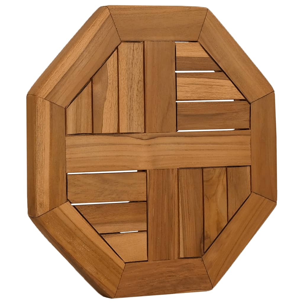 Tafelblad achthoekig 40x40x2,5 cm massief teakhout is nu te koop bij PeponiXL, paradijselijk wonen!