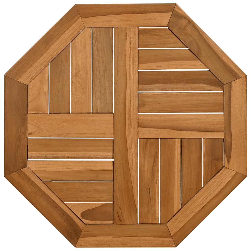 Tafelblad achthoekig 50x50x2,5 cm massief teakhout is nu te koop bij PeponiXL, paradijselijk wonen!