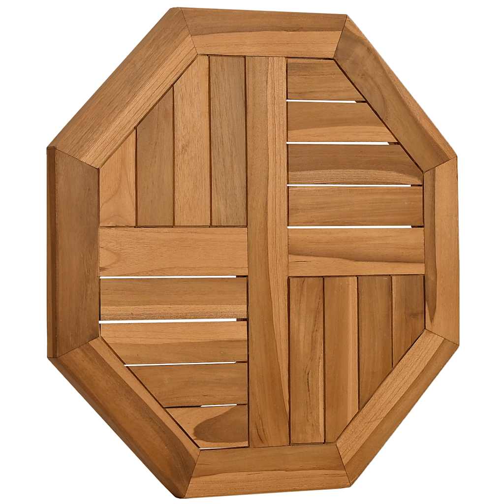 Tafelblad achthoekig 50x50x2,5 cm massief teakhout is nu te koop bij PeponiXL, paradijselijk wonen!