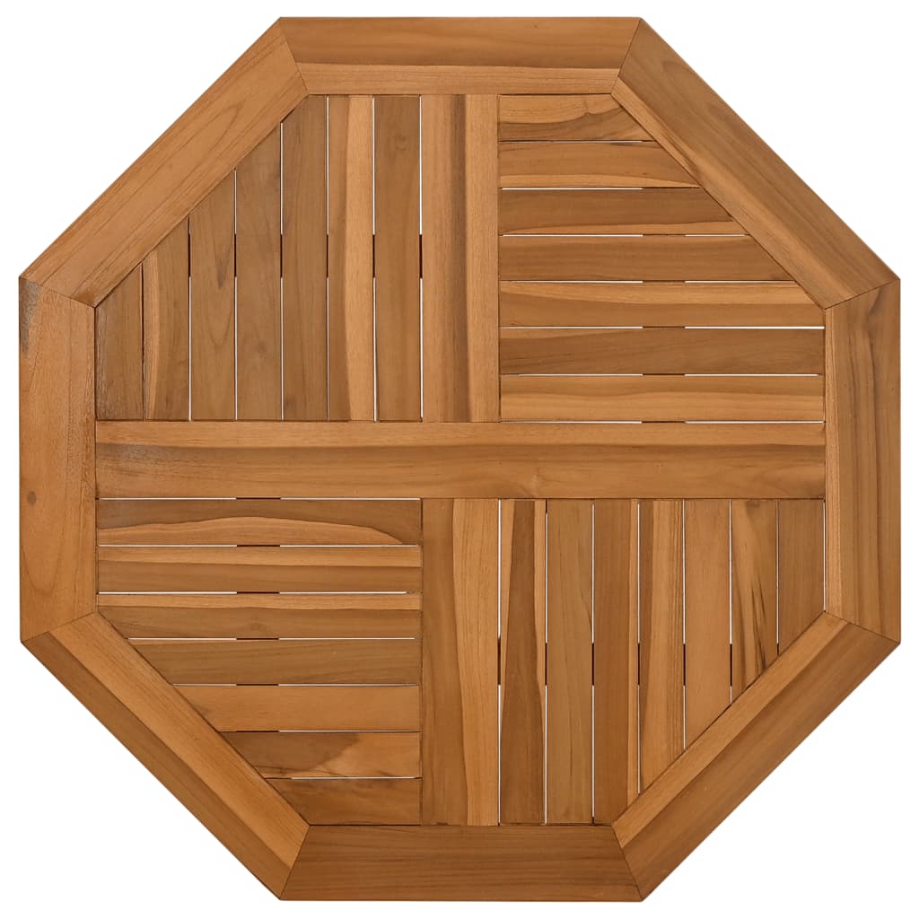 Tafelblad achthoekig 60x60x2,5 cm massief teakhout is nu te koop bij PeponiXL, paradijselijk wonen!