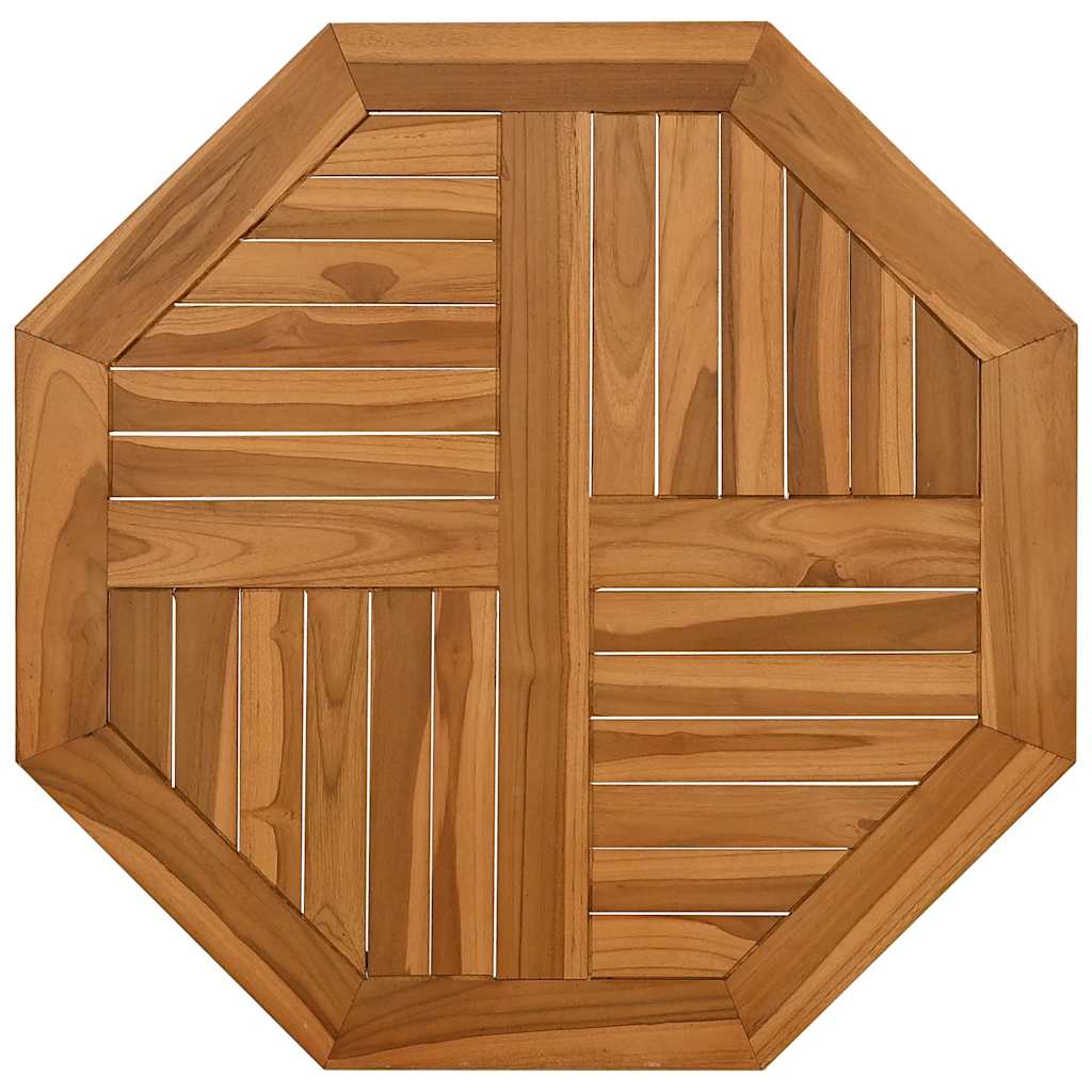 Tafelblad achthoekig 70x70x2,5 cm massief teakhout is nu te koop bij PeponiXL, paradijselijk wonen!