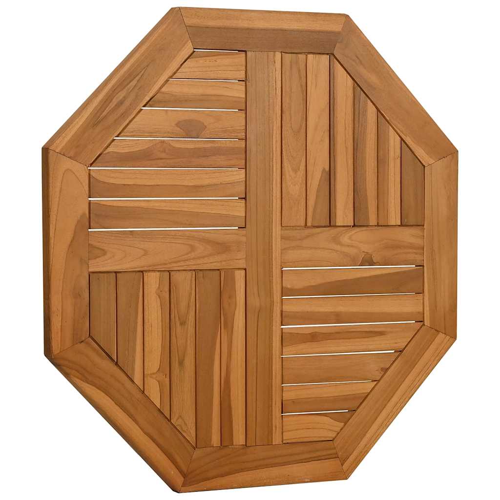 Tafelblad achthoekig 70x70x2,5 cm massief teakhout is nu te koop bij PeponiXL, paradijselijk wonen!