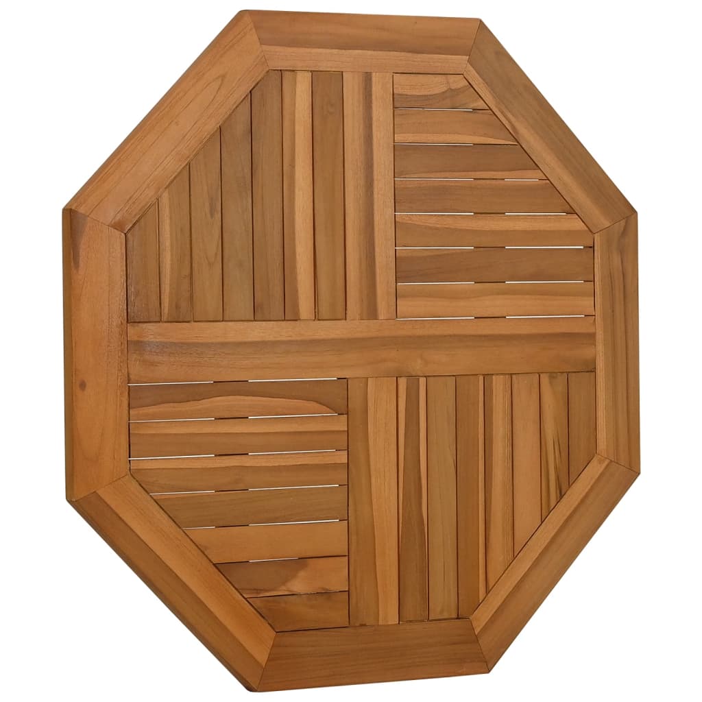 Tafelblad achthoekig 80x80x2,5 cm massief teakhout is nu te koop bij PeponiXL, paradijselijk wonen!