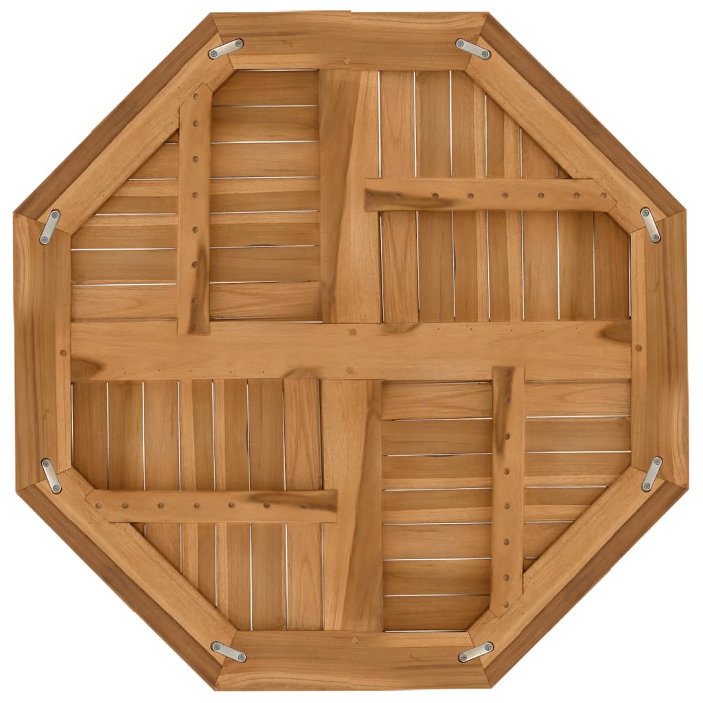 Tafelblad achthoekig 80x80x2,5 cm massief teakhout is nu te koop bij PeponiXL, paradijselijk wonen!