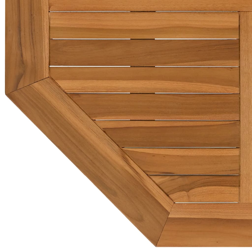 Tafelblad achthoekig 80x80x2,5 cm massief teakhout is nu te koop bij PeponiXL, paradijselijk wonen!