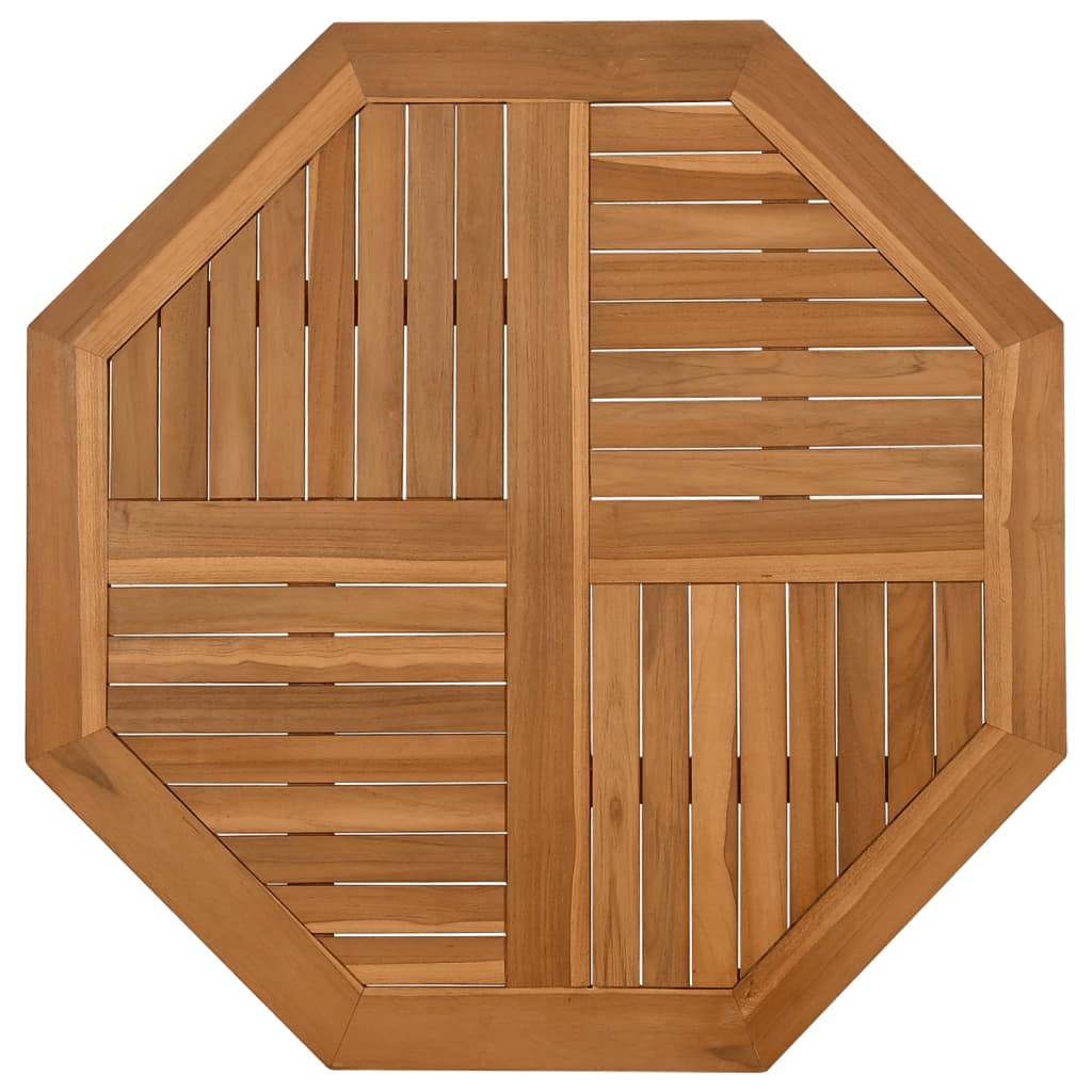 Tafelblad achthoekig 90x90x2,5 cm massief teakhout is nu te koop bij PeponiXL, paradijselijk wonen!