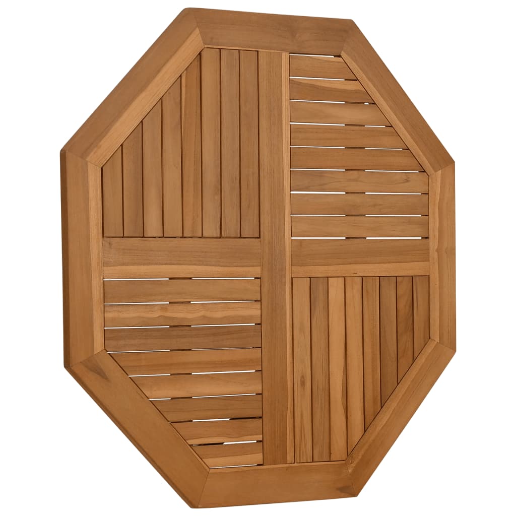 Tafelblad achthoekig 90x90x2,5 cm massief teakhout is nu te koop bij PeponiXL, paradijselijk wonen!