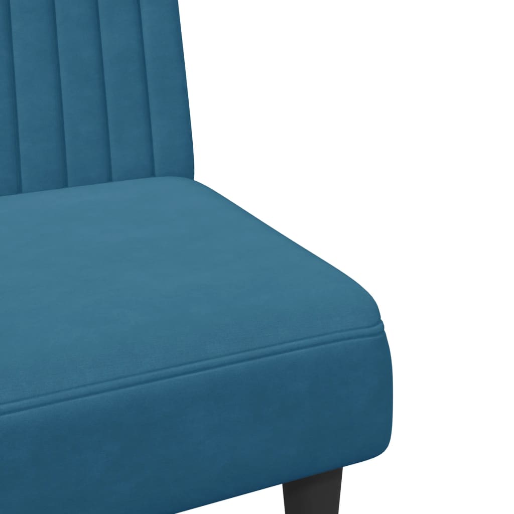 2-delige Loungeset fluweel blauw is nu te koop bij PeponiXL, paradijselijk wonen!