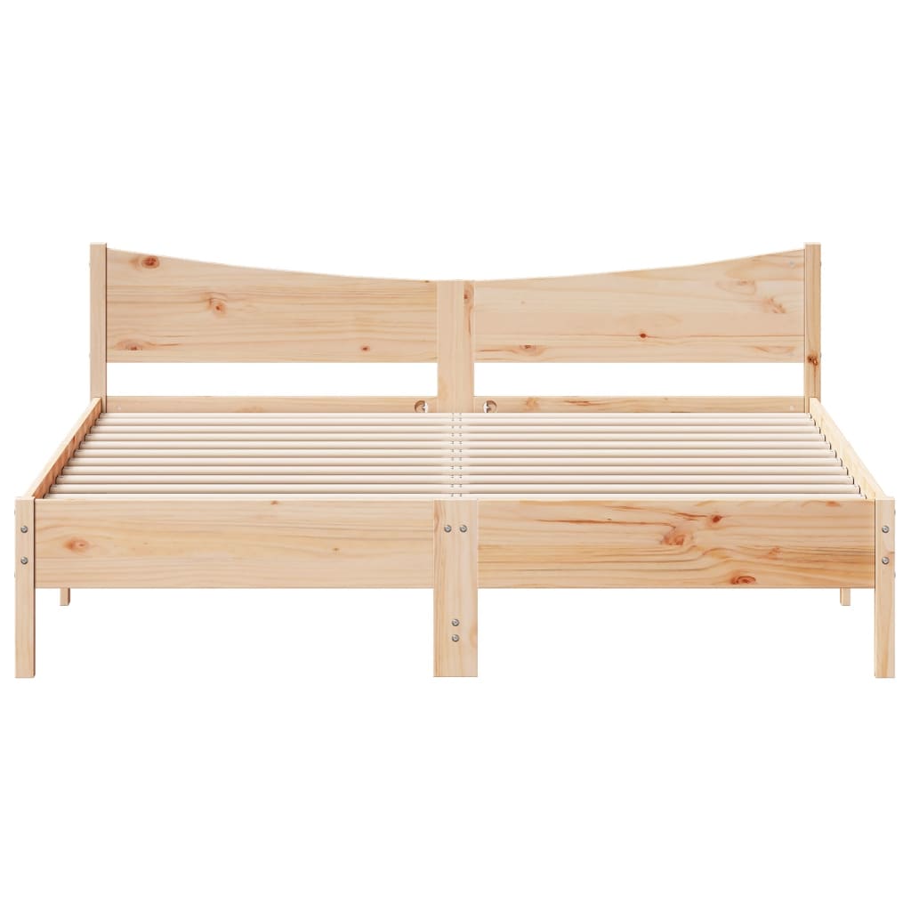 Bedframe zonder matras massief grenenhout 200x200 cm is nu te koop bij PeponiXL, paradijselijk wonen!