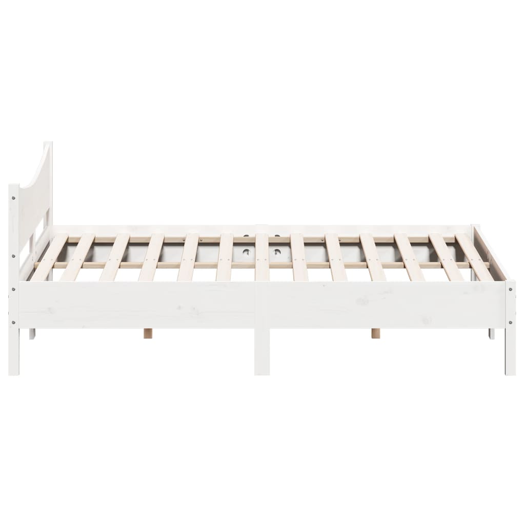 Bedframe zonder matras massief grenenhout wit 180x200 cm is nu te koop bij PeponiXL, paradijselijk wonen!