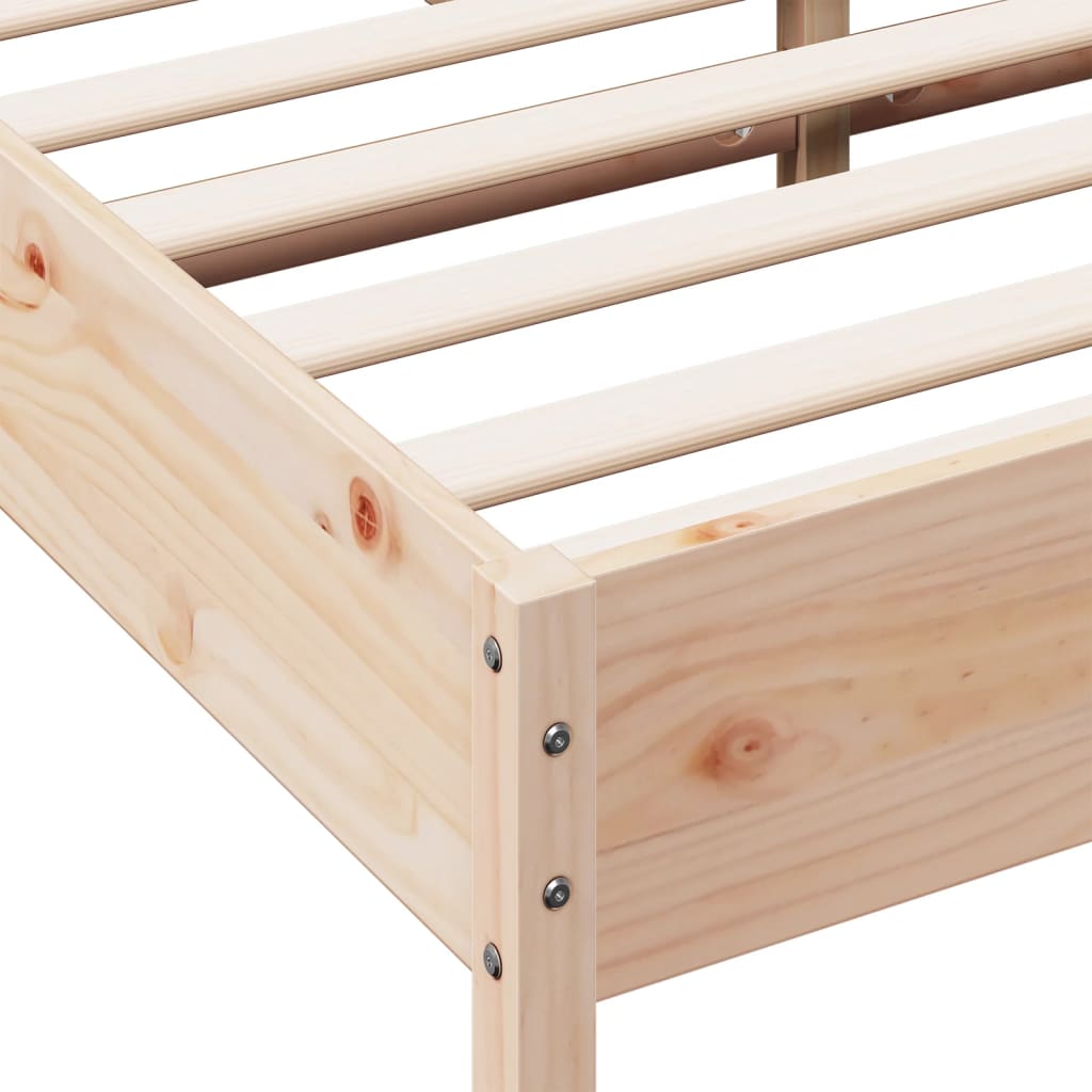 Bedframe zonder matras massief grenenhout 160x200 cm is nu te koop bij PeponiXL, paradijselijk wonen!