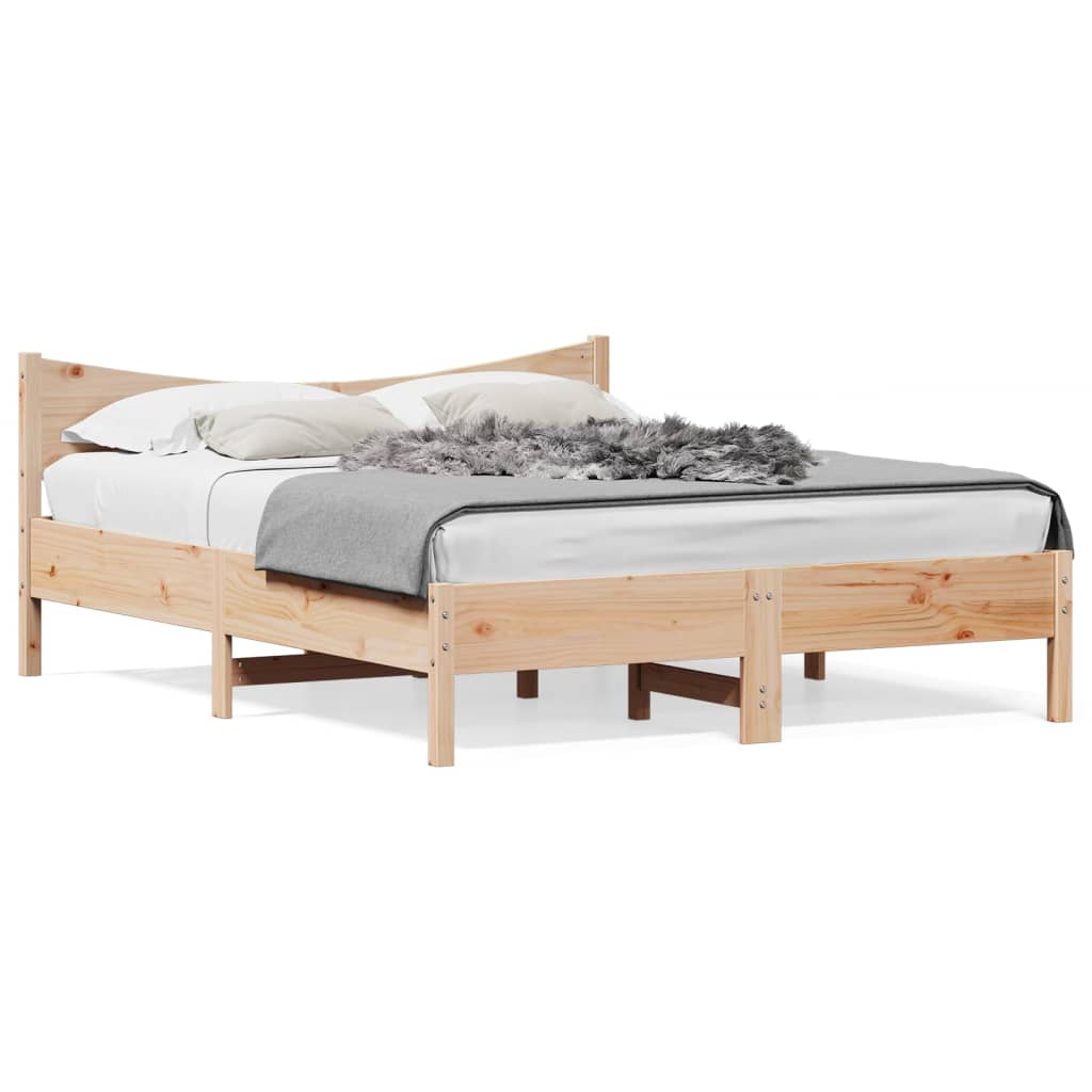 Bedframe zonder matras massief grenenhout 150x200 cm is nu te koop bij PeponiXL, paradijselijk wonen!