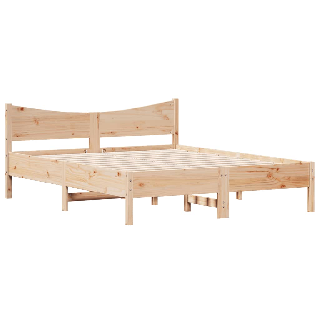 Bedframe zonder matras massief grenenhout 150x200 cm is nu te koop bij PeponiXL, paradijselijk wonen!