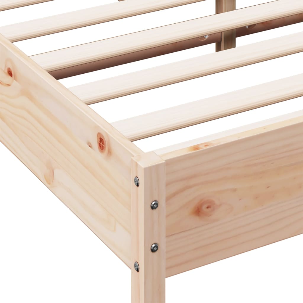 Bedframe zonder matras massief grenenhout 150x200 cm is nu te koop bij PeponiXL, paradijselijk wonen!