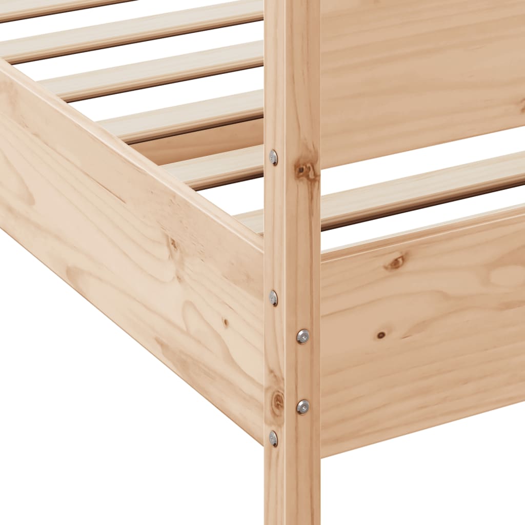 Bedframe zonder matras massief grenenhout 200x200 cm is nu te koop bij PeponiXL, paradijselijk wonen!