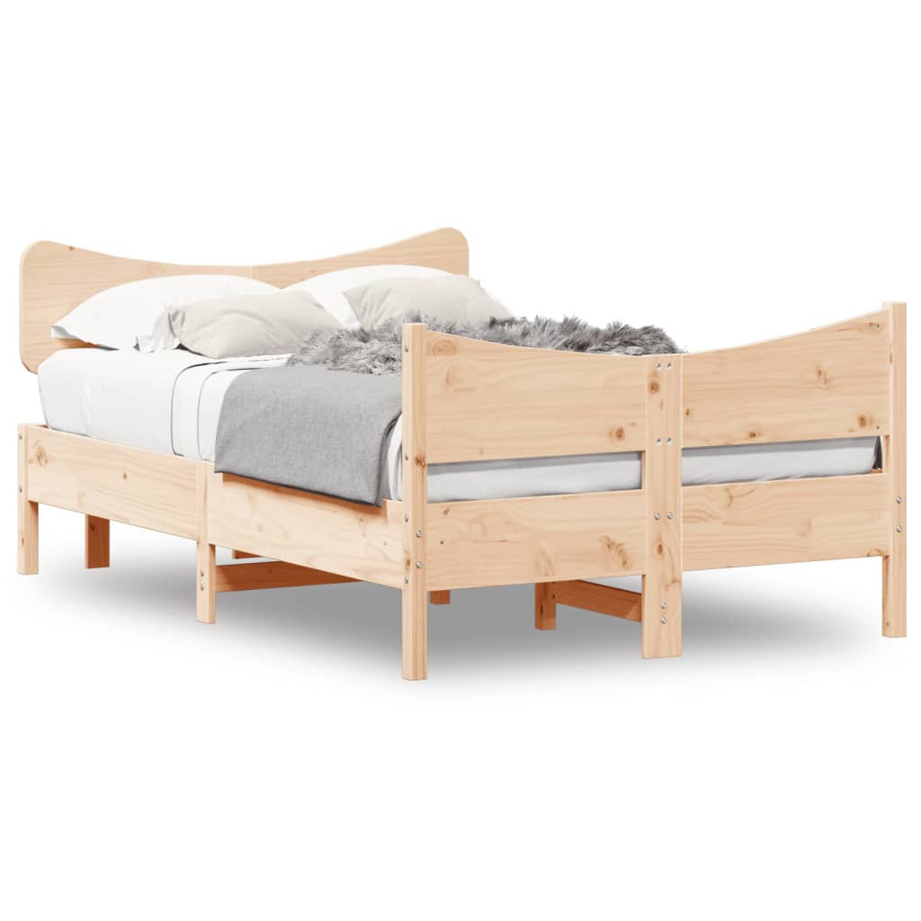 Bedframe zonder matras massief grenenhout 120x200 cm is nu te koop bij PeponiXL, paradijselijk wonen!