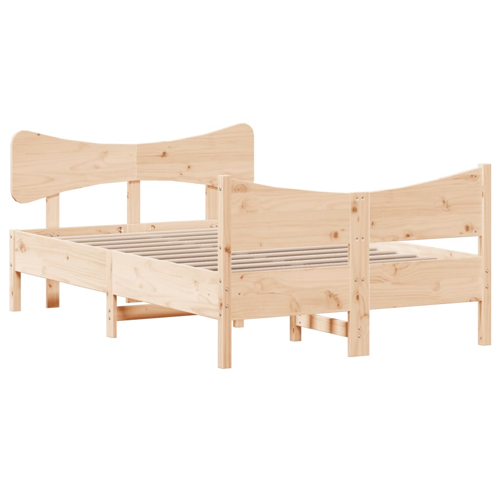 Bedframe zonder matras massief grenenhout 120x200 cm is nu te koop bij PeponiXL, paradijselijk wonen!