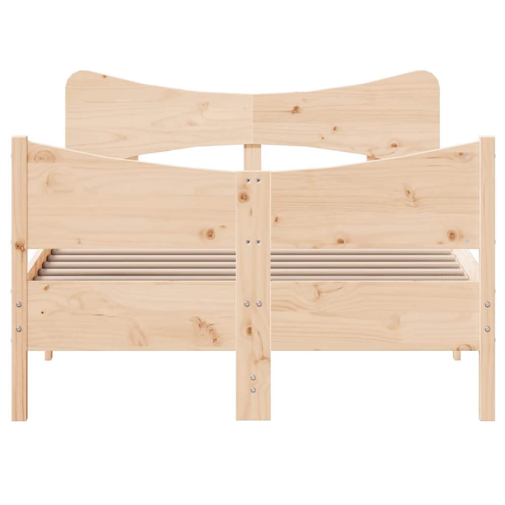 Bedframe zonder matras massief grenenhout 120x200 cm is nu te koop bij PeponiXL, paradijselijk wonen!