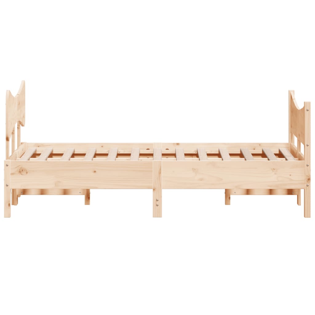 Bedframe zonder matras massief grenenhout 120x200 cm is nu te koop bij PeponiXL, paradijselijk wonen!