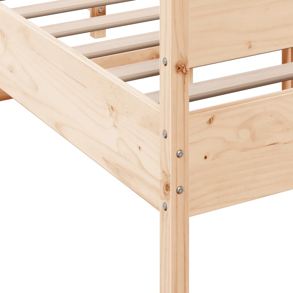Bedframe zonder matras massief grenenhout 120x190 cm is nu te koop bij PeponiXL, paradijselijk wonen!