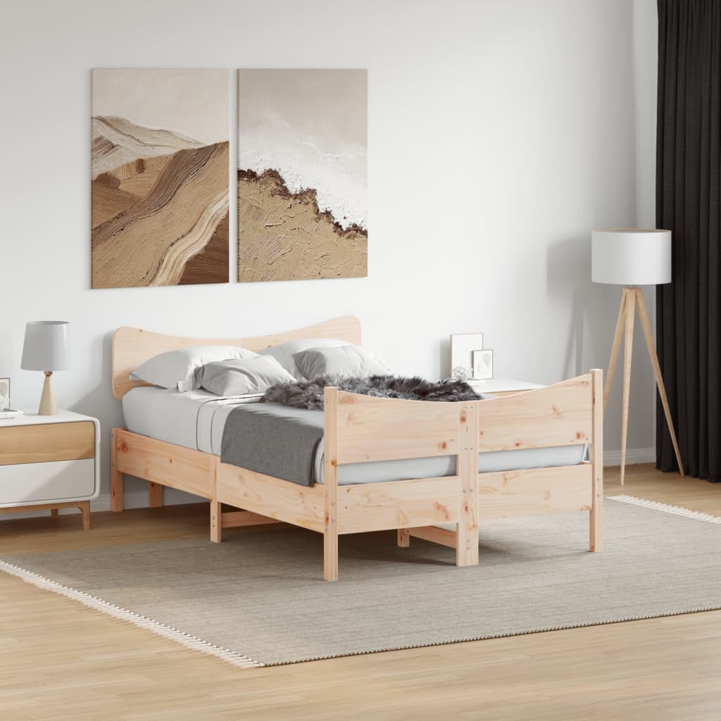 Bedframe zonder matras massief grenenhout 120x190 cm is nu te koop bij PeponiXL, paradijselijk wonen!
