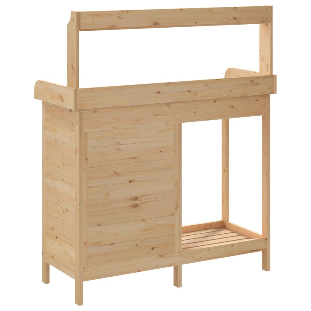 Oppottafel met kast 110,5x45x124,5 cm massief vurenhout is nu te koop bij PeponiXL, paradijselijk wonen!