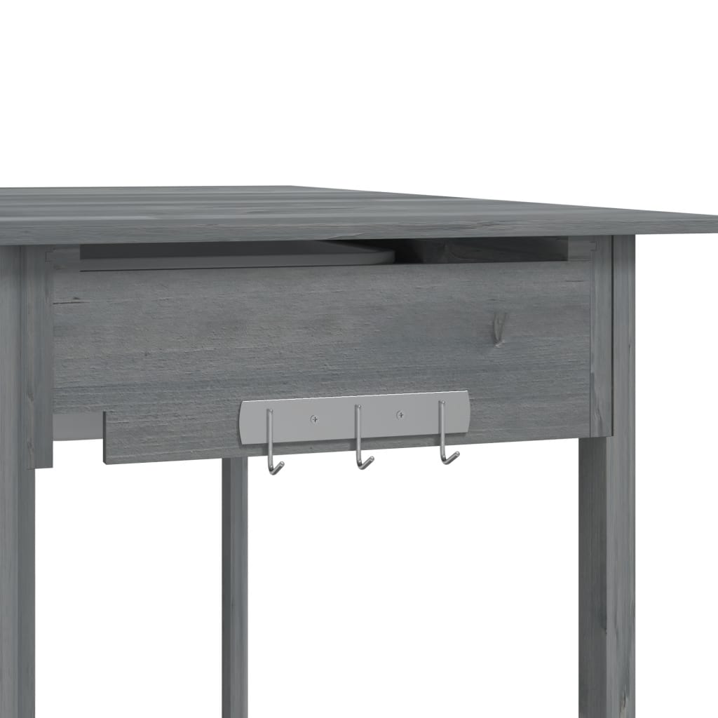 Oppottafel met spoelbak 147,5x44x139,5 cm vurenhout grijs is nu te koop bij PeponiXL, paradijselijk wonen!