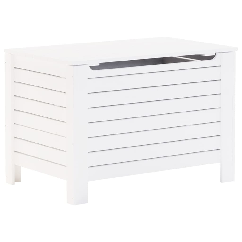 Opbergbox met deksel RANA 100x49x54 cm massief grenenhout wit is nu te koop bij PeponiXL, paradijselijk wonen!