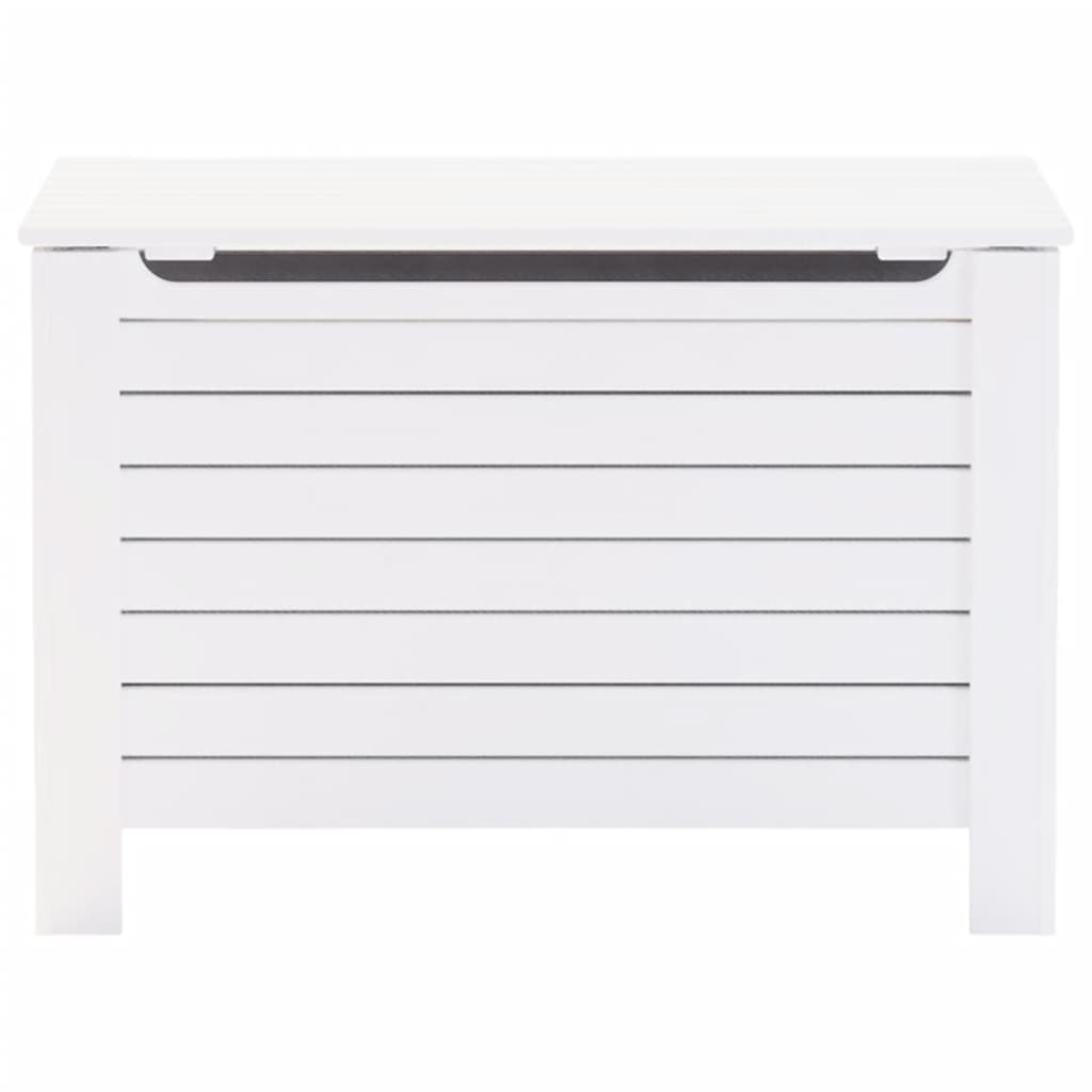 Opbergbox met deksel RANA 100x49x54 cm massief grenenhout wit is nu te koop bij PeponiXL, paradijselijk wonen!
