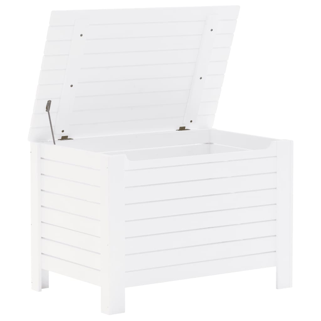 Opbergbox met deksel RANA 100x49x54 cm massief grenenhout wit is nu te koop bij PeponiXL, paradijselijk wonen!