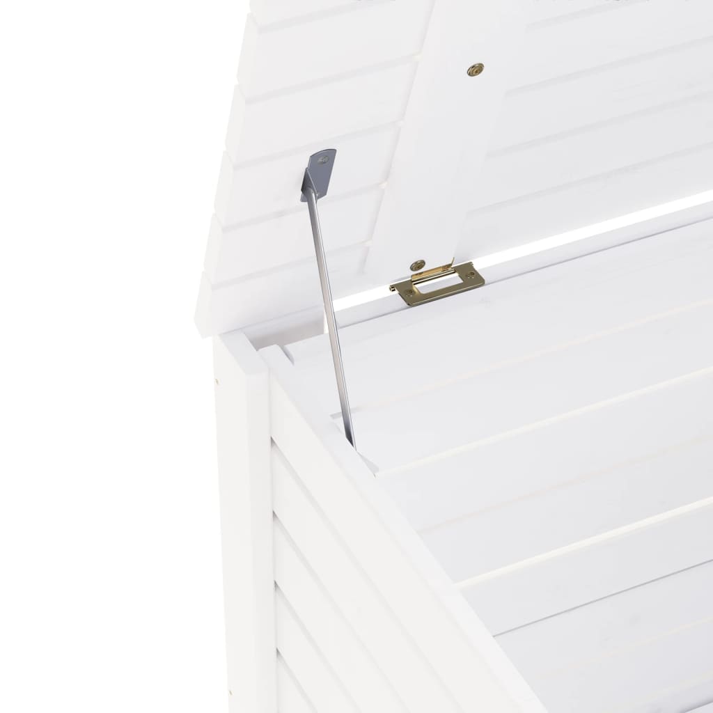 Opbergbox met deksel RANA 100x49x54 cm massief grenenhout wit is nu te koop bij PeponiXL, paradijselijk wonen!