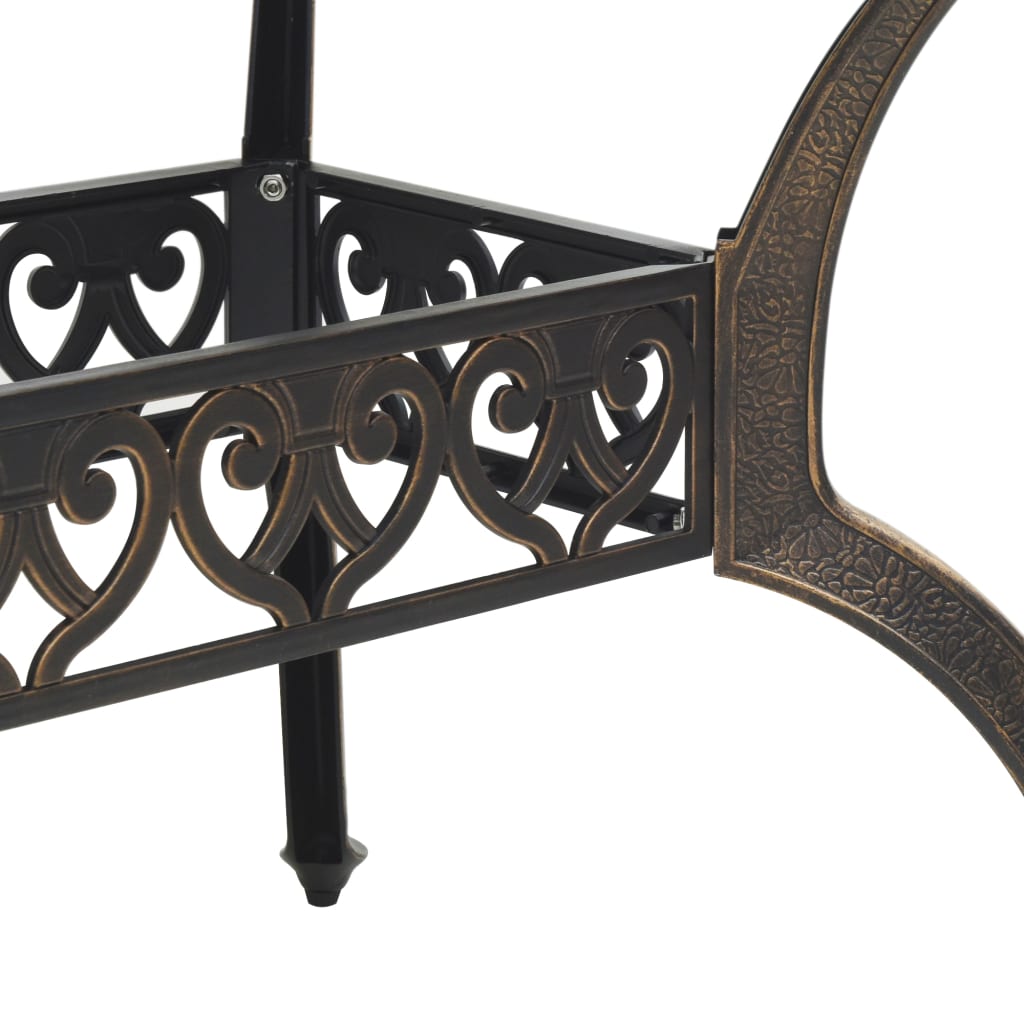 5-delige Tuinset gegoten aluminium bronskleurig is nu te koop bij PeponiXL, paradijselijk wonen!