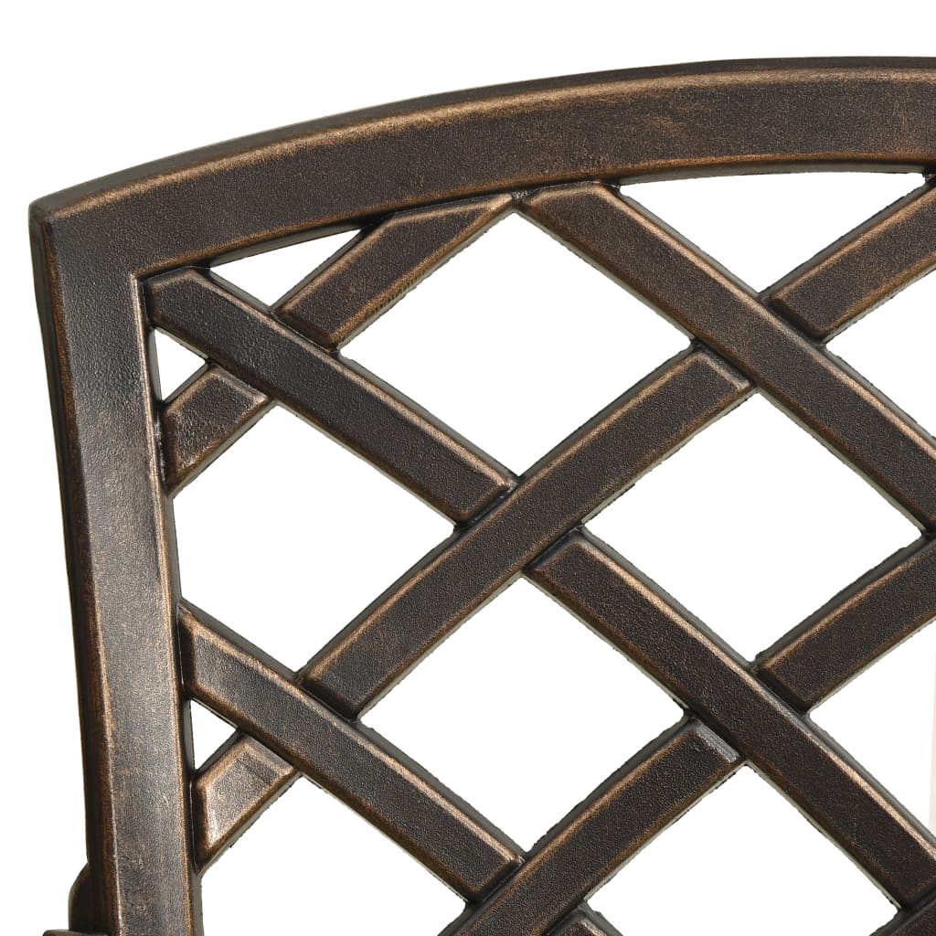 Tuinstoelen 6 st gietaluminium bronskleurig is nu te koop bij PeponiXL, paradijselijk wonen!