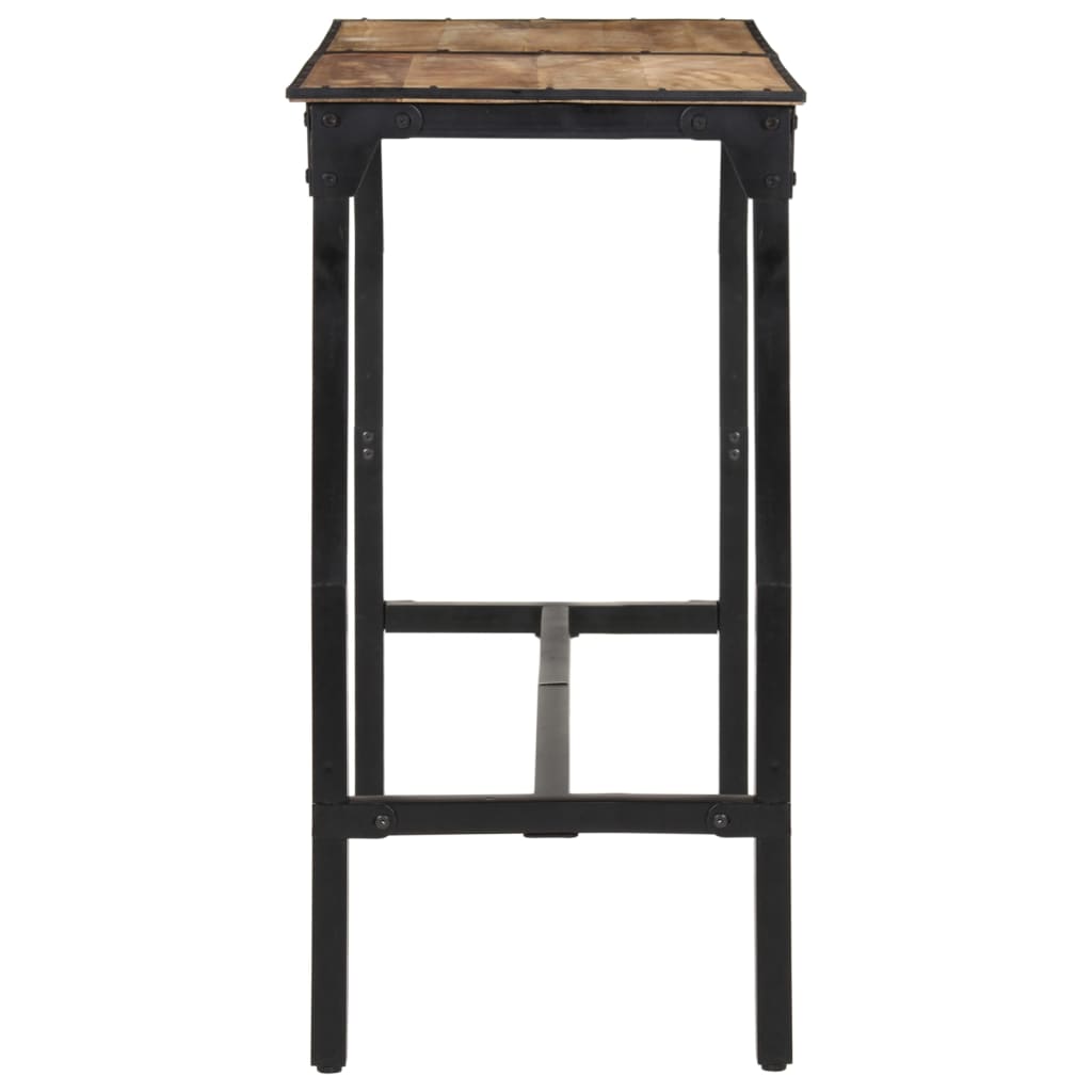 7-delige Barset massief ruw mangohout en metaal is nu te koop bij PeponiXL, paradijselijk wonen!