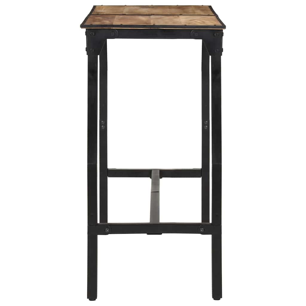 7-delige Barset massief ruw mangohout en metaal is nu te koop bij PeponiXL, paradijselijk wonen!