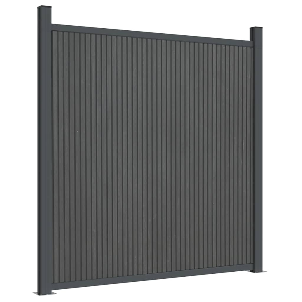 Schuttingpaneel 180x186 cm HKC grijs is nu te koop bij PeponiXL, paradijselijk wonen!