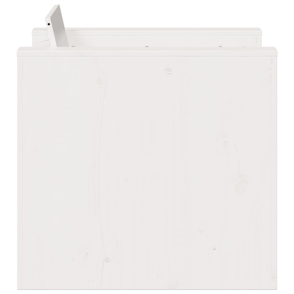 Tuinbank 79x60x62 cm massief grenenhout wit is nu te koop bij PeponiXL, paradijselijk wonen!
